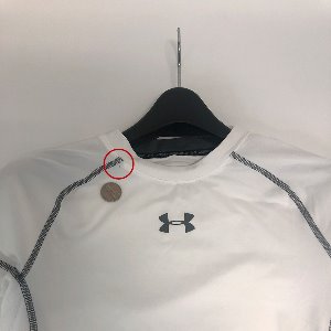 [HD0298] 언더아머 남성 히트기어 코어 티셔츠 화이트 S