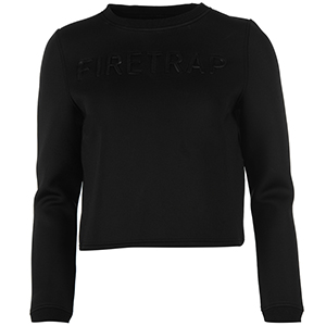 파이어트랩 룩스 크루 스웨터 블랙 (Firetrap Luxe Crew Sweater Black)
